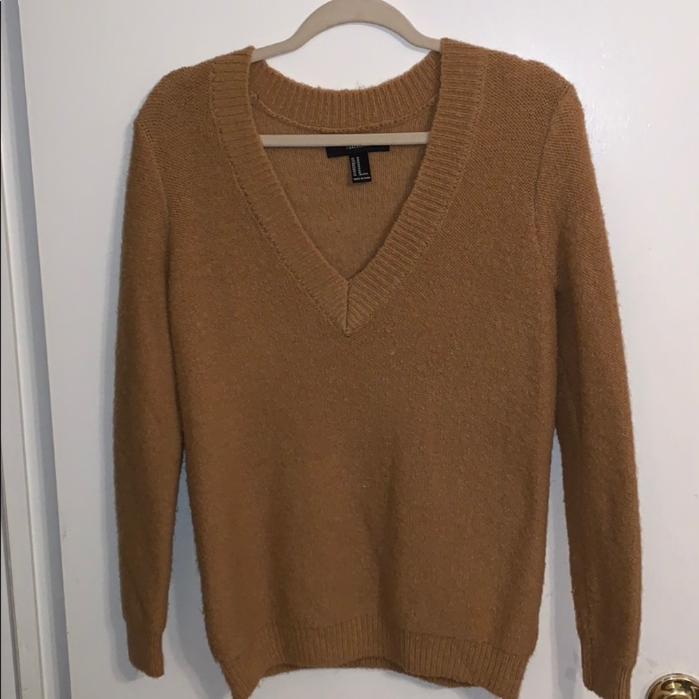 Forever 21 Tan Sweater MEDIUM